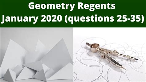 REGENTS HIGH SCHOOL EXAMINATION GEOMETRY Wednesday, January 22, 2020 — 9:15 a.m. to 12:15 p.m., only Student Name: School Name: The possession or use of any communications device is strictly prohibited when taking this examination. If you have or use any communications device, no matter how. 