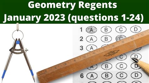 The Geometry Regents take a look at is a 4-pa