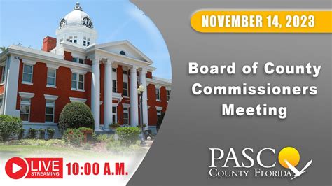 January 24 Pasco Board of County Commissioners Meeting