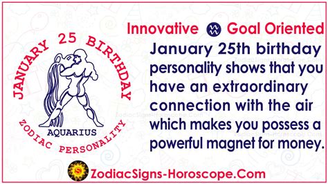 January 25th Zodiac Sign (Aquarius) Horoscope - The Astrology …