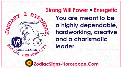 January 2nd Zodiac — Capricorn Traits, Love Life, Career & More