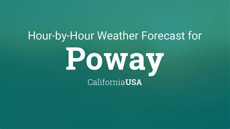 January Weather forecast - Winter forecast - Poway, CA