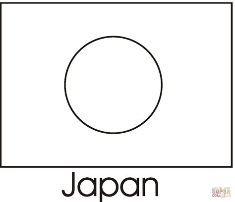 Japan Flag Coloring