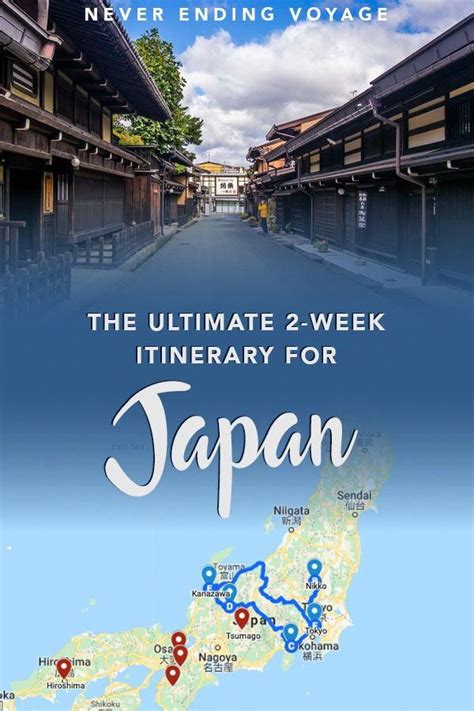 Japan itinerary two weeks. Two Weeks itinerary in late May/early June 2022. I'm planning on visiting Japan in late May/early June 2022 (if possible). It's my first time in Japan and it is my first time traveling alone. I'm still in an relatively early stage of planning, but I put together a list of the locations I want to visit and how long I'm planning to stay there. 