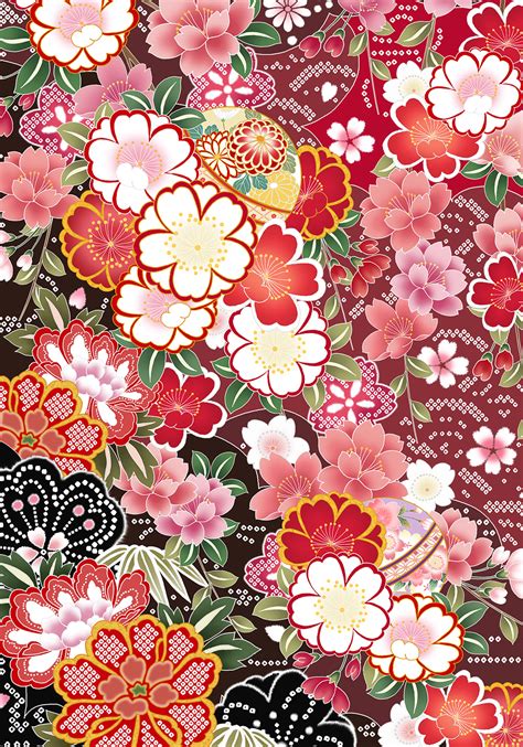Japanese Floral Patterns And Motifs