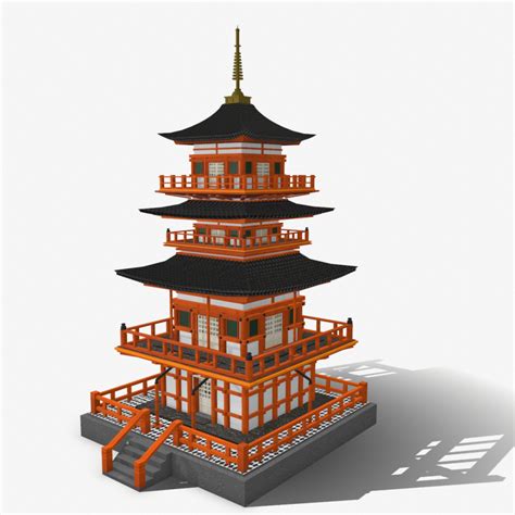 Japanese Temple 3D Model Free Download: How to Download Free 3D STL Models Safely and Legally image 1