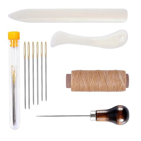 Japanese bookbinding kit.  5-Piece Book Binding Kit, Leather Craft Tools Set with...