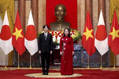 Japanese crown prince begins Vietnam visit, marking 50 years of diplomatic relations