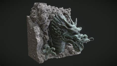 Japanese dragon 3d model. 0 (with ray tracing enabled) .  Everything is done in Blender.  Hig...
