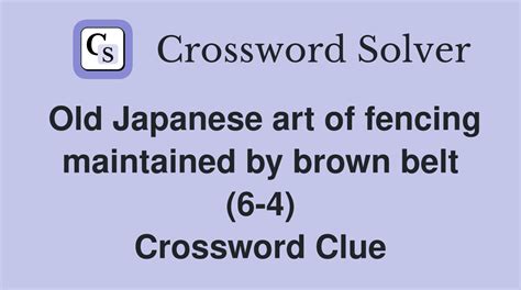 Japanese fencing sport crossword clue