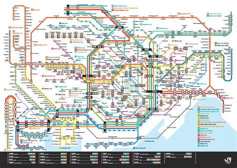 Japanese train map tokyo. The Tokyo subway system is a great network of underground trains that offer easy access to major tourist spots and attractions, from Sensoji Temple in Asakusa and Tokyo Tower to the iconic scramble crossing in Shibuya. More than 280 stations are spread all over Tokyo and some prefectures such as Chiba, Saitama, and Kanagawa, to name a few. 