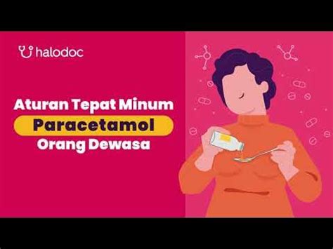 Jarak minum paracetamol dewasa. .  ...