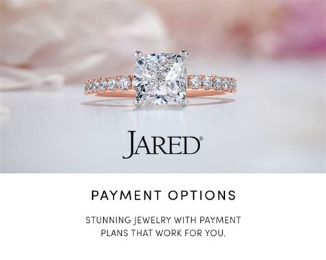 Step 2. Browse jared.com or visit your local Jared store to shop. Step 3. Sign your lease agreement, make your $79† initial payment and take your jewelry home or have it shipped to you. Step 4. Start paying your lease off. Once you have made your last payment, you will own your favorite piece of jewelry. The advertised service is lease-to-own .... 