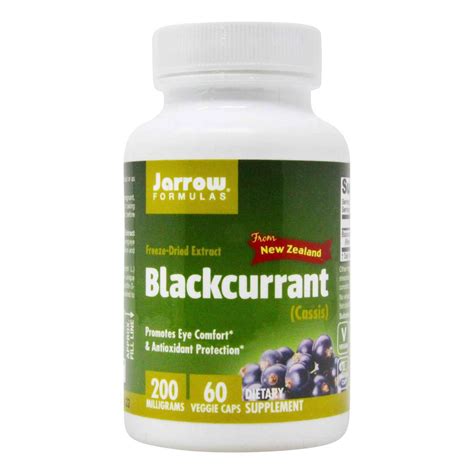 Jarrow Formulas Blackcurrant - 200 mg - 60 Veggie Capsules