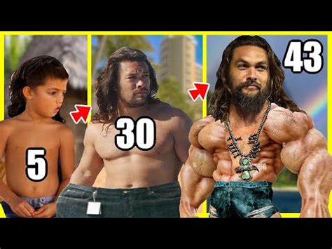 Jason Momoa and his age transformation from 18 to 43 years old