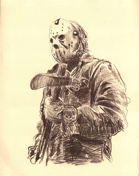 Jason voorhees drawing. How to Draw Jason Voorhees from Mortal Kombat X, learn drawing by this tutorial for kids and adults. 