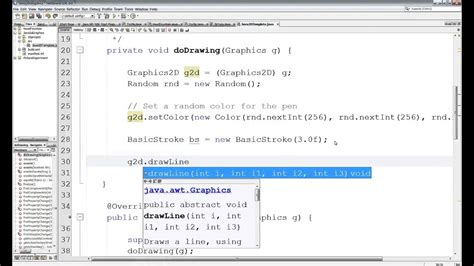 Java 2D 1 Using the Template for Java 2D programs YouTube