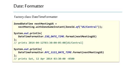 Java DateTimeFormatter.ofPattern Examples, java.time.format ...