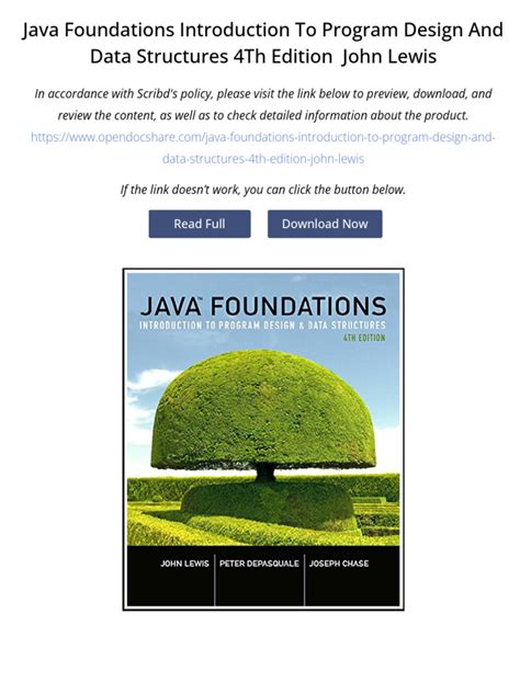 Java Foundations: Introduction to Program Design & Data Structures