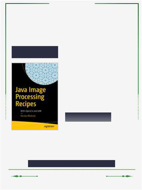 Java Image Processing Recipes: With OpenCV and JVM
