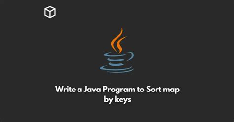 Java Program to Sort map by keys