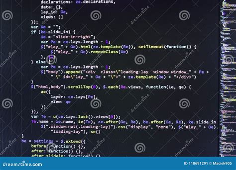 Java Script Code Binary Code Visual Stock Photo Edit Now