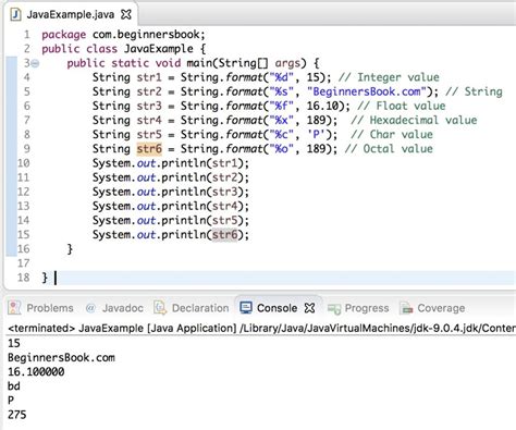 Java String format Method