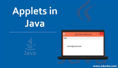 Java applet. Java, as outlined above, is a. grouping of objects. A “class” of objects, actually (more on. that later). The Java applet is itself a fully functioning little program. It’s an application, but it’s a little application: An applet, in other words. 