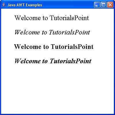 Java awt font. Font There is a tutorial available from Oracle We would like to ...