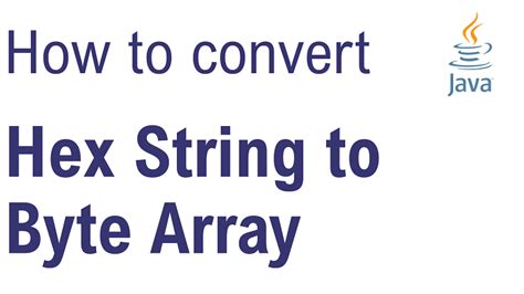 Java byte array to hex string.  As with the recommendations for byte and short, us...