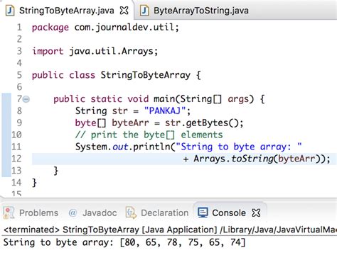 Java byte array to hex string.  This tutorial shows how to convert byte string w...