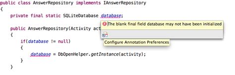 Java check if value has been initialized.  What a Java annotation does, is t...