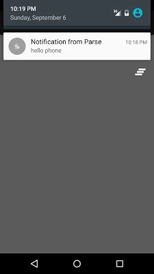 Java code to send push notification to android.  Android provides NotificationManager class...