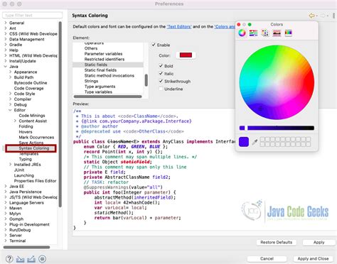 Java color text.  Eclipse Java console) customizing color of So here we can use AN...