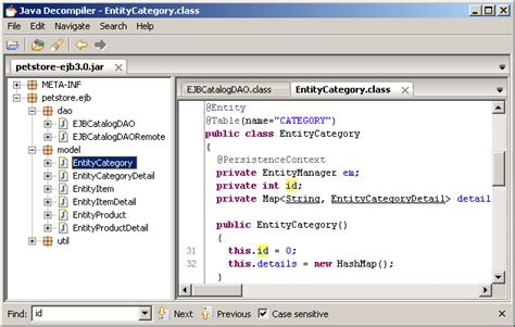 Java decompiler program. 