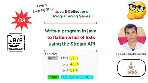 Java flatten list of lists.  Nov 2, 2025 · Java 8 introduced the **Stream API**...