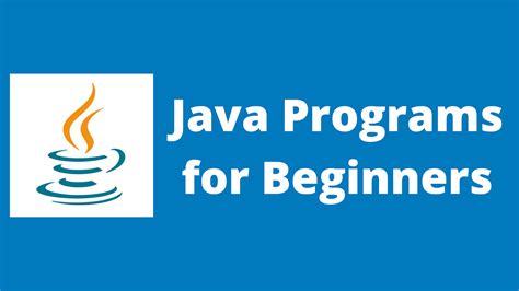 Java for beginners. 