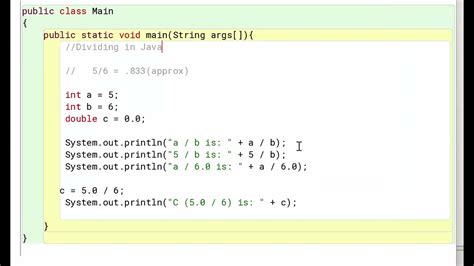 Java int division calculator.  Nov 20, 2023 · The Java code provided above is a division calcul...