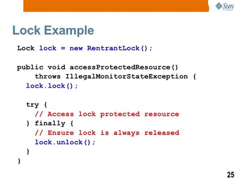 Java lock.  However, where Java makes locks and condition variables basic behavior of every ...
