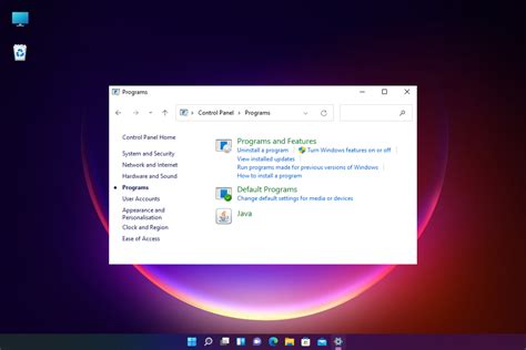 Java not showing in control panel