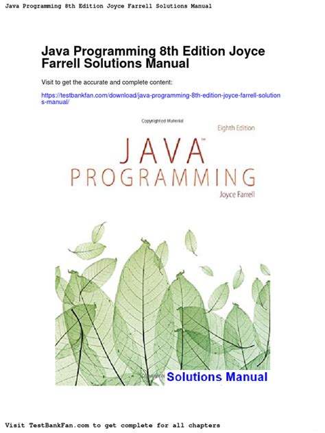 Java programming joyce farrell solution manual. - Guerra de las banderas y la cuestión nacional.