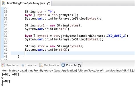 Java string from byte array. nio.  The byte [] is read from a file, this is a sim...
