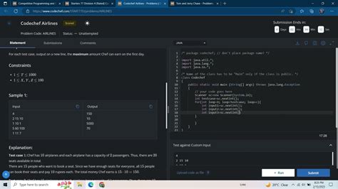 Java syntax pro.  Dive into the world of java-development challenges at CodeChef. ...