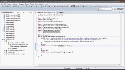 Java websocket server example tomcat. .  I downloaded the required jars (gridstore.  ...