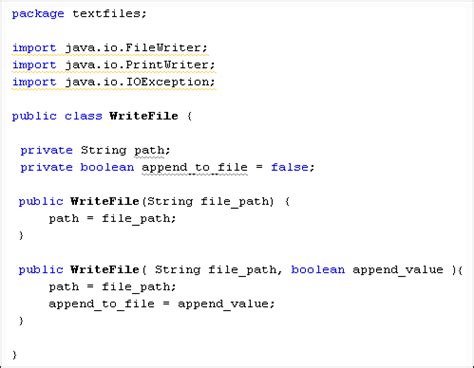 Java write to text file. Write To a File If you are just starting with Java, the easiest way to...