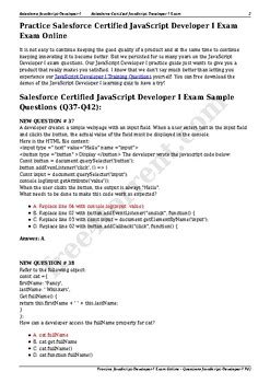 JavaScript-Developer-I Questions Pdf