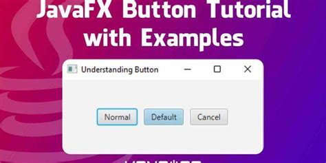 Javafx button click event.  Cancel: A Cancel Button is the button that receives ...