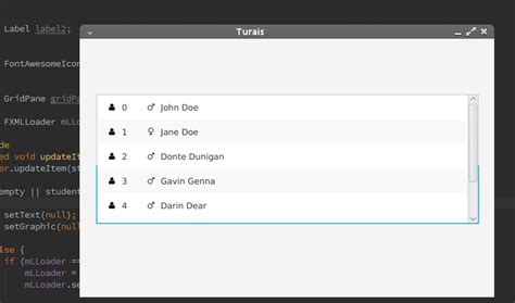 Javafx custom listcell.  While populating a `ListView` with simple data types like `String` ...