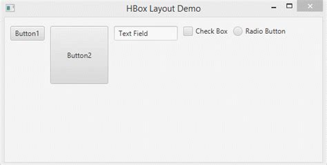 Javafx hbox spacing between elements.  The HBox layout in JavaFX provides a powerful and ...