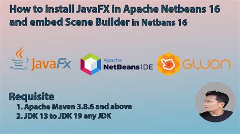 Javafx install netbeans.  On installing this, you can create a JavaFX appl...